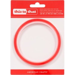 Double Sided .25" Super Sticky Red Tape - American Crafts