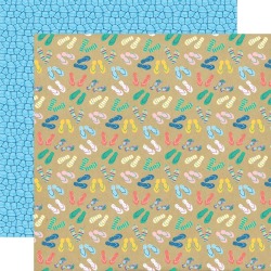 Summer Shoes Paper - Dive Into Summer - Echo Park - PRE ORDER