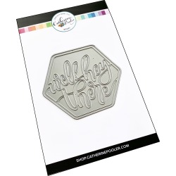 Well Hey There Hexagon Die - Retro Winter - Catherine Pooler