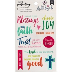 Blessing - American Crafts Bible Journaling Rub-On Sheet 4\