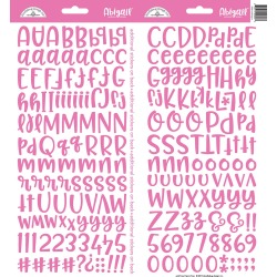 Bubblegum Abigail Alpha Stickers - Doodlebug
