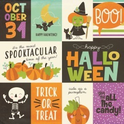 3x4 & 4x6 Element Paper - Happy Halloween - Simple Stories
