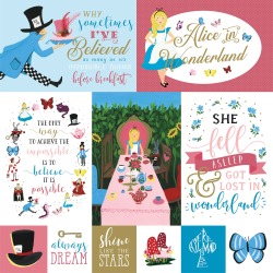 Multi Journaling Cards Paper - Alice In Wonderland No.2 - Echo Park - PRE ORDER