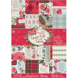 Pocket Full Of Posies - Papermania Ultimate A4 Die-Cuts & Paper Pack 48/Pkg