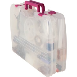 Pro Latch Connectable Satchel - Clear/Magenta - Creative Options