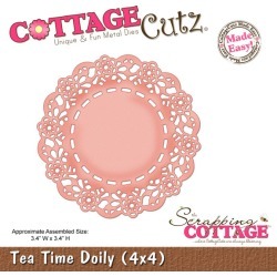 Tea Time Doily 4x4 Metal Die - Cottage Cutz