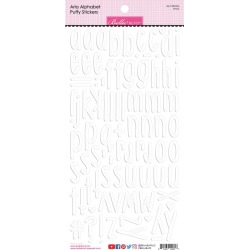 White Aria Alpha Puffy Stickers - PRE ORDER