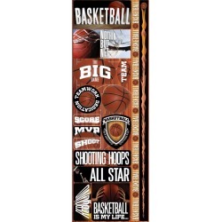Basketball Combo Die Cut Stickers - Real Sports - Reminisce