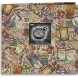 Travel Stickers - Travel Post Bound Album 12"X12"
