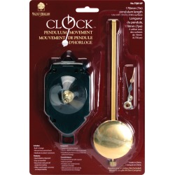 For 3/4" Surfaces - Pendulum Clock Movement 7"