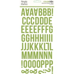 Green Foam Alpha Stickers - Simple Stories - PRE ORDER