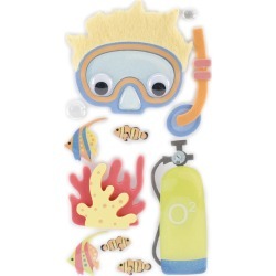 Scuba Adventure - SandyLion Essentials Dimensional Stickers
