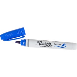 Blue - Sharpie Brush Tip Permanent Marker Open Stock