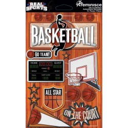 Basketball 3D Die Cut Stickers - Real Sports - Reminisce