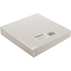White - Medium Weight Chipboard Sheets 6"X6" 25/Pkg
