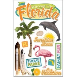 Florida 3D Stickers - Paper House