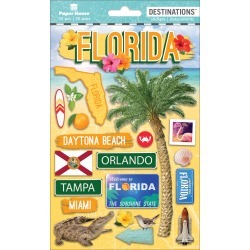 Travel Florida 2-D Stickers - Paper House