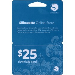 Silhouette $25 Download Card