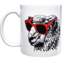 White - K1C2 Knit Happy Mug 11oz