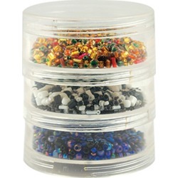 Bead Storage Screw Stack Cannisters