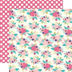 Festive Floral Paper - Happy Birthday Girl - Echo Park