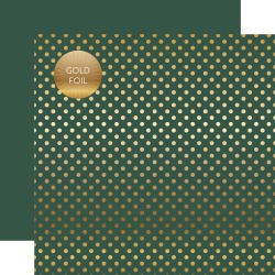 Mallard Gold Foil Dot Paper - Spring Gold Foil 2018 - Echo Park