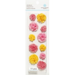 Pink Layered Pom Pom Stickers By Martha Stewart Crafts
