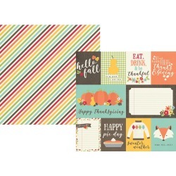 3 x 4 & 4 x 6 Journaling Card Paper - Happy Harvest - Simple Stories
