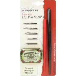 Drawing & Mapping - Manuscript Leonardt Dip Pen & Nibs Set