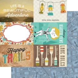 4 x 6 Elements Paper - Happy Trails - Simple Stories