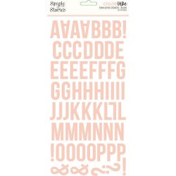 Blush Foam Alpha Stickers - Simple Stories - PRE ORDER
