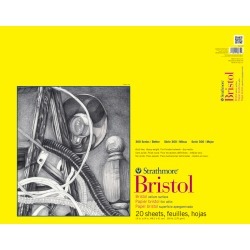 100lb 20 Sheets - Strathmore Vellum Bristol Paper Pad 19\