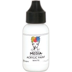 White - Dina Wakley Media Heavy Body Acrylic Paint 1oz
