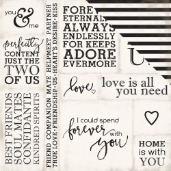 Loving Words - Wedding Bliss Paper - Echo Park