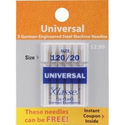 Size 20/120 5/Pkg - Klasse Universal Machine Needles