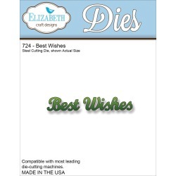 Best Wishes - Elizabeth Craft Metal Die