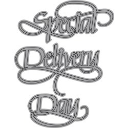 A Way With Words-Special Delivery Day - Elizabeth Craft Metal Die