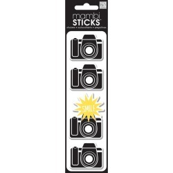 Camera Smile MambiSticks Puffy Stickers - Me And My Big Ideas