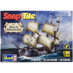 Black Diamond Pirate Ship 1:350 - SnapTite Plastic Model Kit