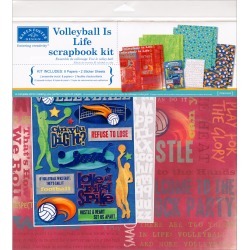 Volleyball Is Life 12 x 12 Scrapbook Page Kit - Karen Foster