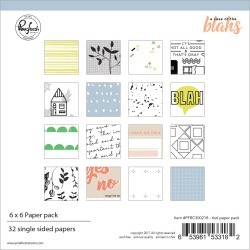 6 X 6 Paper Collection Pack - A Case Of The Blahs - Pinkfresh