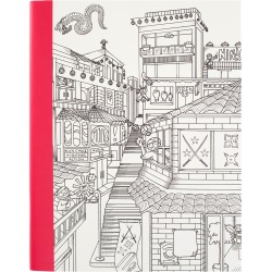 Ninja - Hall Pass Adult Coloring Composition Notebook 7.5 inches X9.75 inches found on Bargain Bro from A Cherry On Top Crafts for USD $3.41
