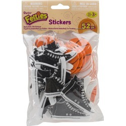 Feltie Stickers 52/Pkg - Basketball