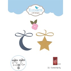 A Way With Words-Flourished Night Sky - Elizabeth Craft Metal Die