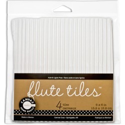 C Flute White Corrugated Tiles - Canvas Corp