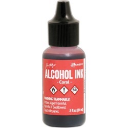 Coral Alcohol Ink - Tim Holtz