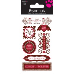 Happy Valentine's Day - SandyLion Essentials Dimensional Stickers