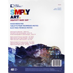 40 Sheets - Simply Art Mixed Media Pad 9"X12"