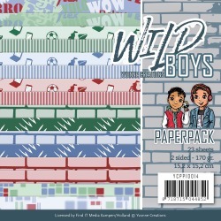 Wild Boys - Find It Trading Yvonne Creations Paper Pack 6"X6" 23/Pkg