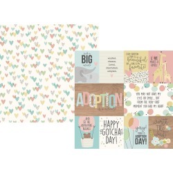 3x4 & 4x6 Elements Paper - Oh Baby! Adoption - Simple Stories